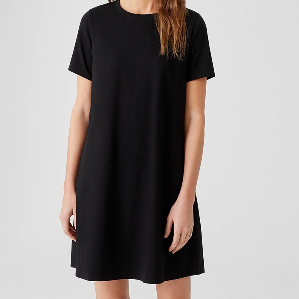 Eileen Fisher Linen Jersey Dress - Picture 3 of 5